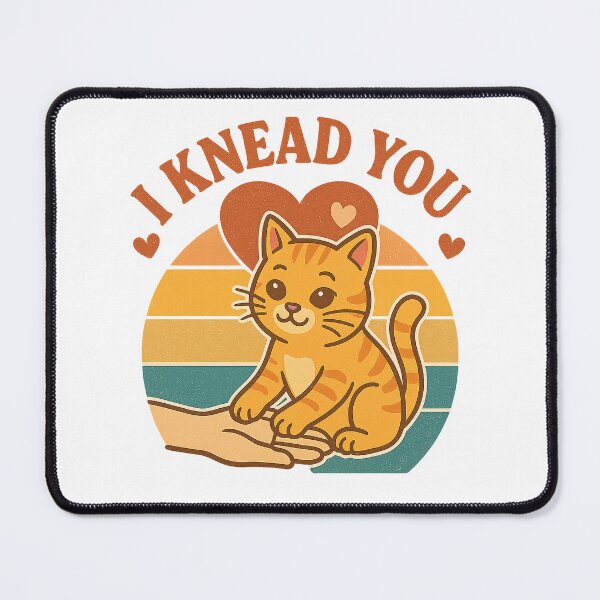 Item preview, I Knead You – Cute Retro Cat Love Design for Pet Lovers designed and sold by Domci.