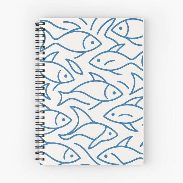 Item preview, Blue fish pattern full of fish movement designed and sold by Sigtrix.