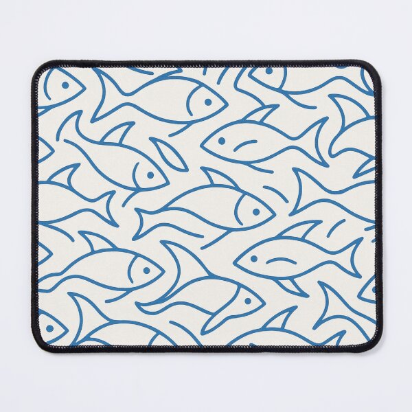 Item preview, Blue fish pattern full of fish movement designed and sold by Sigtrix.