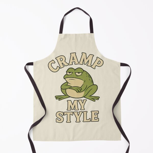 Item preview, Grumpy Frog Funny Attitude Pun Cramp My Style designed and sold by Shoot-The-Moon.