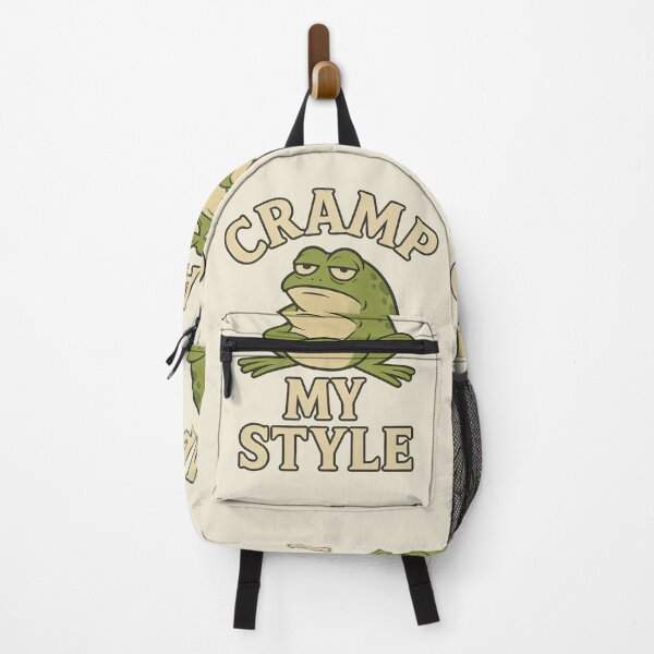 Item preview, Grumpy Frog Funny Attitude Pun Cramp My Style designed and sold by Shoot-The-Moon.
