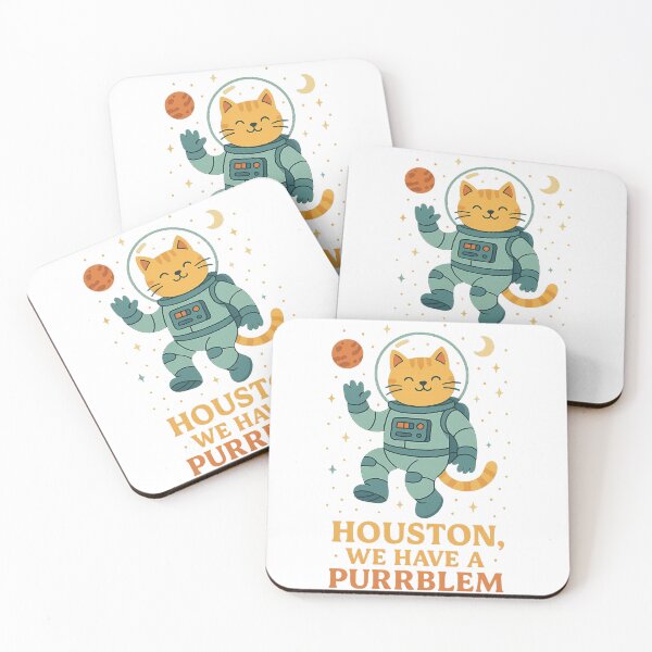 Item preview, Catstronaut – Space Explorer Kitty T-Shirt Design designed and sold by Khayallab .