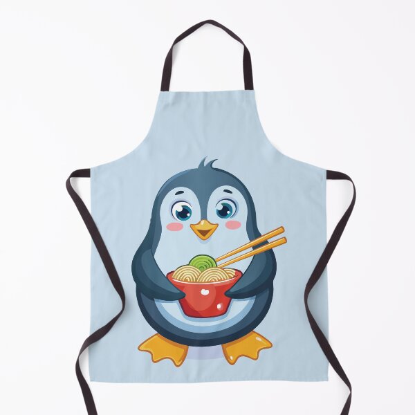 Item preview, Cute Penguin Eating Ramen | Adorable Noodle Lover | Kawaii Foodie Animal designed and sold by KAYJAY DESIGNS.