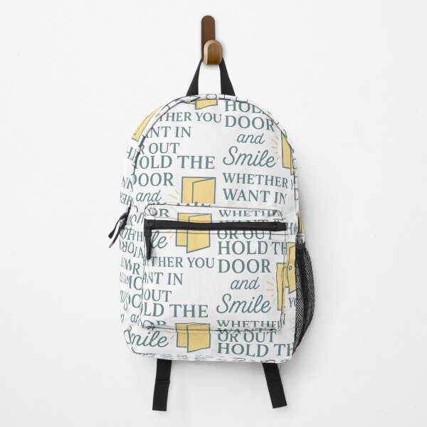 Item preview, Hold the Door and Smile – Thoughtful Motivational Quote Shirt designed and sold by TeeTimeTreasure.