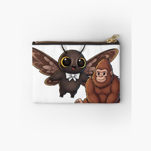 Item preview, Cute Cryptid Friends – Bigfoot & Mothman Art designed and sold by Strange Comforts.