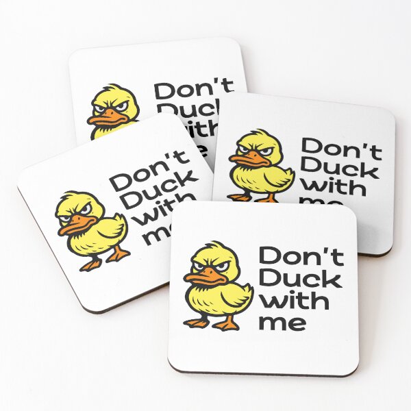 Item preview, Don’t Duck With Me – Funny Angry Duck Cartoon designed and sold by hangmeart.