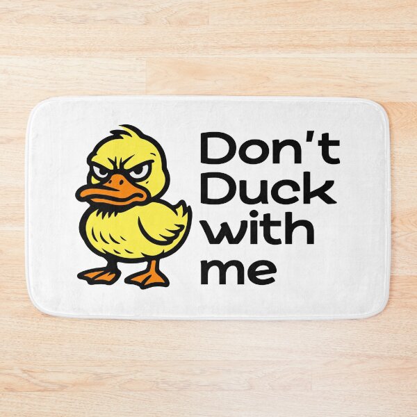 Item preview, Don’t Duck With Me – Funny Angry Duck Cartoon designed and sold by hangmeart.