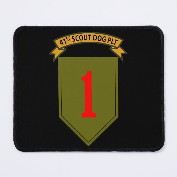 Item preview, Army - 41st Scout Dog Platoon, 1st Infantry Div designed and sold by Military Insignia Products.