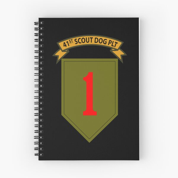 Item preview, Army - 41st  Scout Dog Platoon, 1st Infantry Div designed and sold by Military Insignia Products.