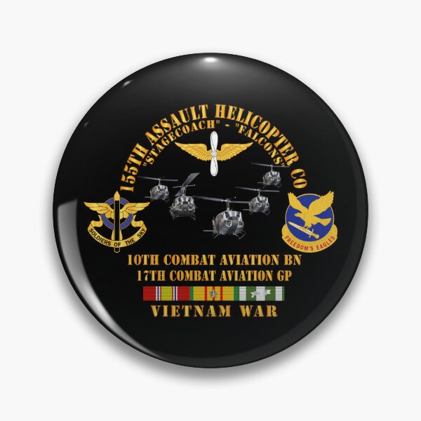 Item preview, Army - 155th AHC - Stagecoach - Falcons w VN SVC designed and sold by Military Insignia Products.