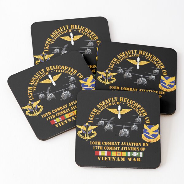 Item preview, Army - 155th AHC - Stagecoach - Falcons w VN SVC designed and sold by Military Insignia Products.