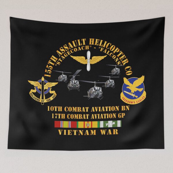 Item preview, Army - 155th AHC - Stagecoach - Falcons w VN SVC designed and sold by Military Insignia Products.