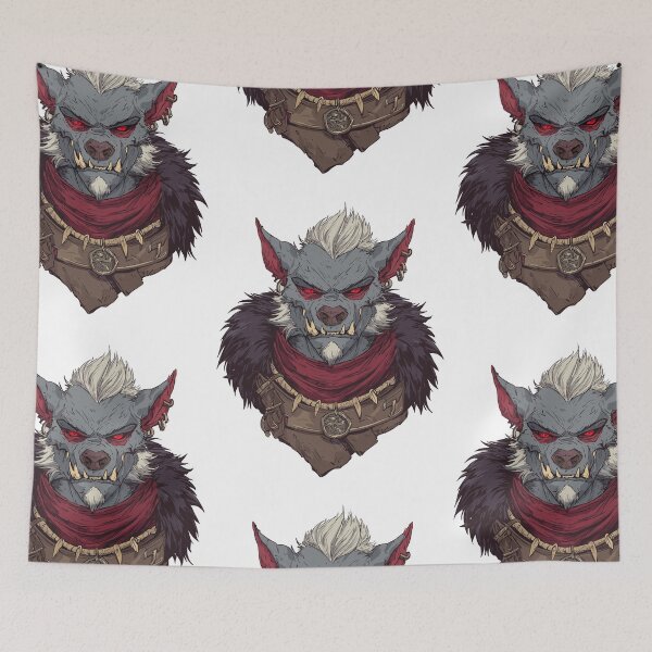 Item preview, Feral DnD Gnoll RPG Creature Art designed and sold by bapupa.