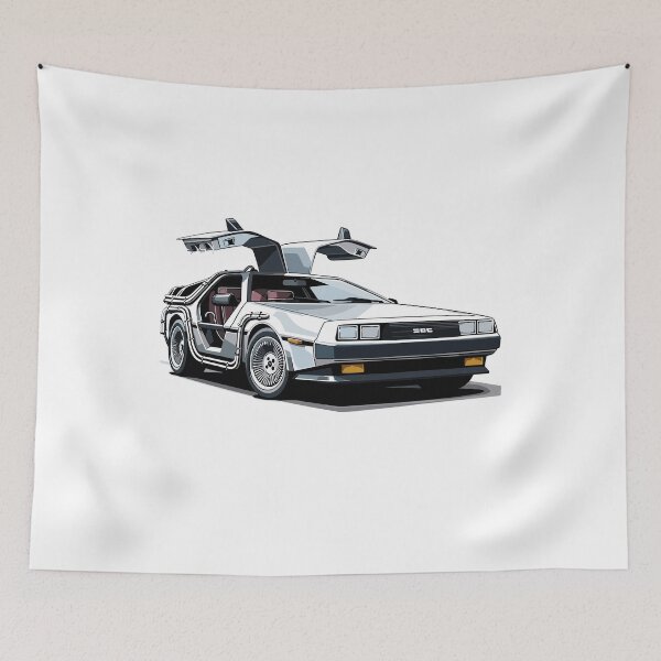 Item preview, Vintage Classic Car Delorean Future designed and sold by PrintCarClub.