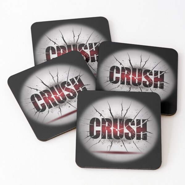 Item preview, CRUSH — Powerful Cracked Text Design designed and sold by jfcreations.