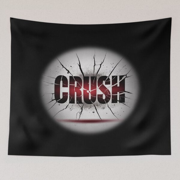 Item preview, CRUSH — Powerful Cracked Text Design designed and sold by jfcreations.