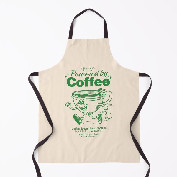 Item preview, Copy of Powered by Coffee – Running Cup Mascot Art designed and sold by Bizzcuitart.