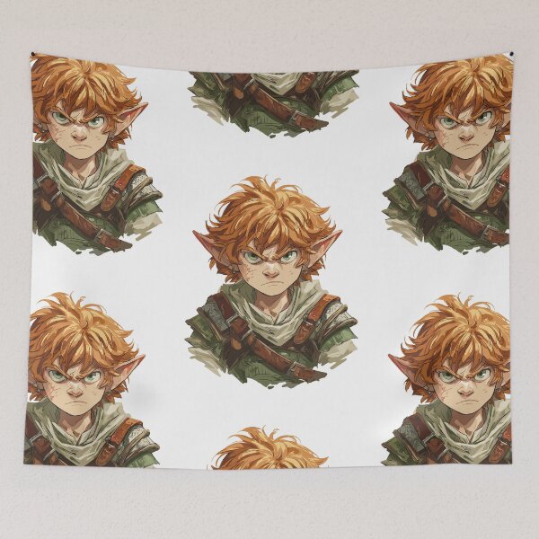 Item preview, Brave DnD Halfling Art designed and sold by bapupa.