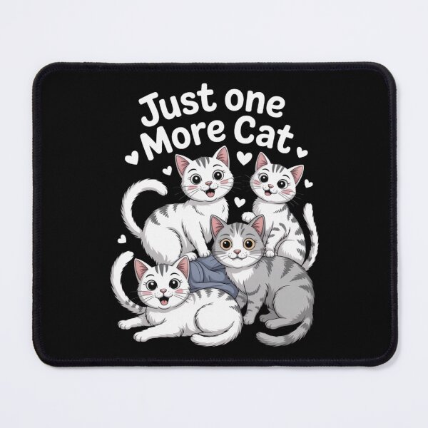 Item preview, Just One More Cat – Cute Cartoon Kittens Design for Cat Lovers designed and sold by TEMERIA.