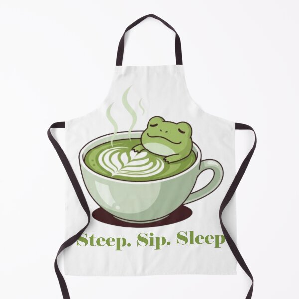 Item preview, Steep. Sip. Sleep. | Kawaii Frog in Matcha T-Shirt designed and sold by PunnyBean.