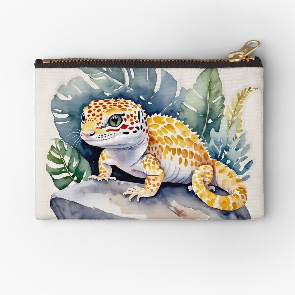 Item preview, Leopard gecko on a rock,  Water Paint lizard  designed and sold by Moonde04.