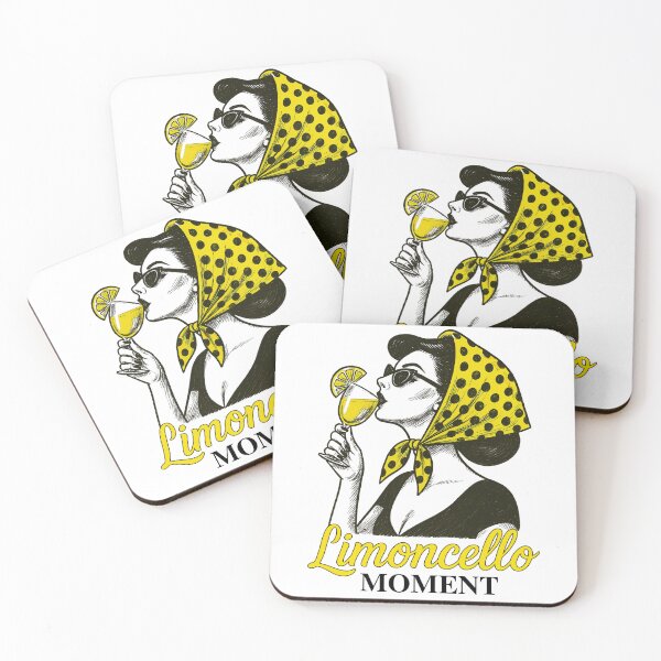 Item preview, Retro 50s style Elegant Woman Drinking Limoncello Spritz designed and sold by BeaverFriends.