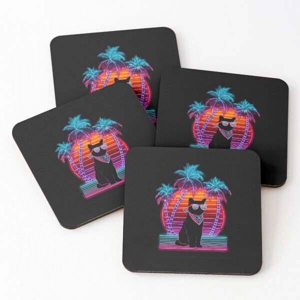 Item preview, Cat Synthwave designed and sold by Vashy56.