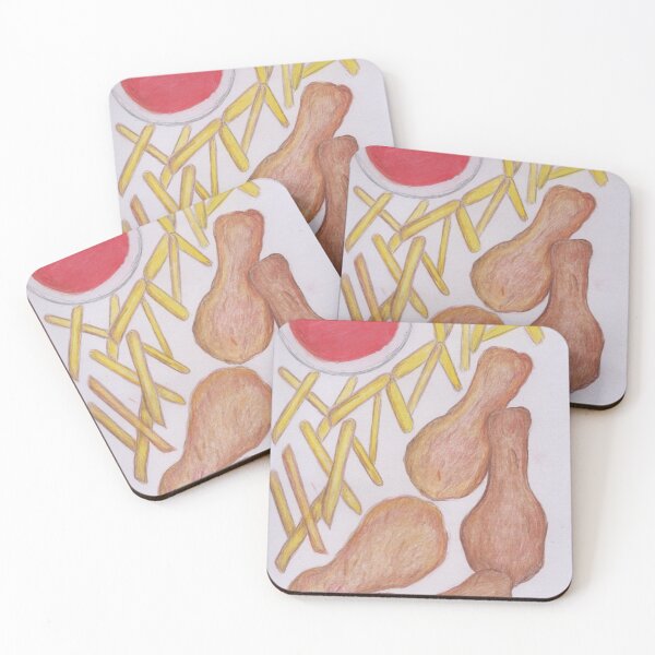 Item preview, Chicken and chips with sauce designed and sold by Artbysarah23.