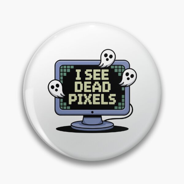 Artikelvorschau, I See Dead Pixels – Lustiges Geister-Monitor Design für Nerds entworfen und verkauft von einfachdesign.