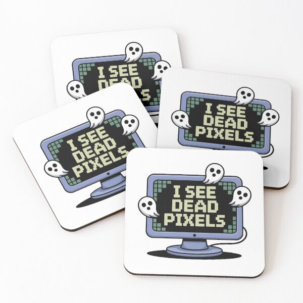 Item preview, I See Dead Pixels – Funny ghost monitor design for nerds designed and sold by einfachdesign.