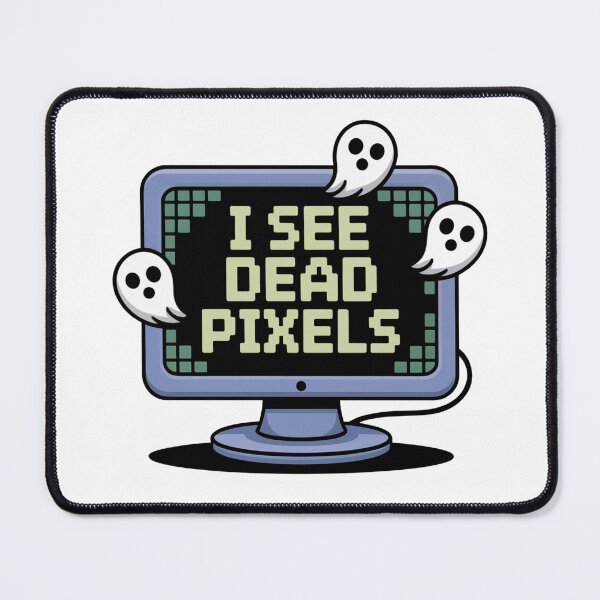 Item preview, I See Dead Pixels – Funny ghost monitor design for nerds designed and sold by einfachdesign.