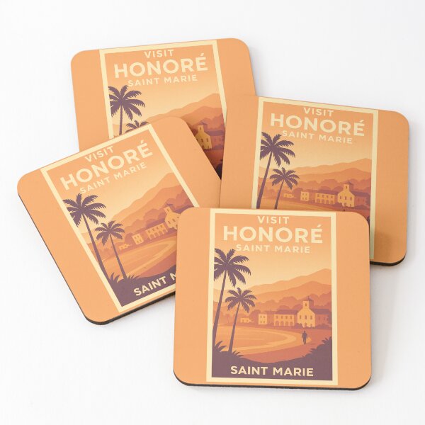 Item preview, Visit Saint Marie – Vintage Travel Poster Inspired by Death in Paradise designed and sold by Deliberate Creations.