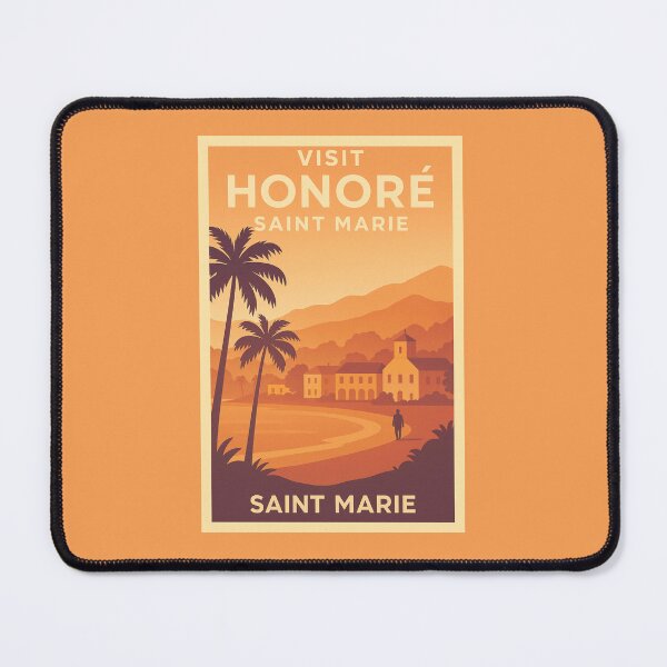 Item preview, Visit Saint Marie – Vintage Travel Poster Inspired by Death in Paradise designed and sold by Deliberate Creations.