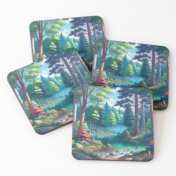 Item preview, Anime forest landscape graphics designed and sold by KaitoArtDesigns.
