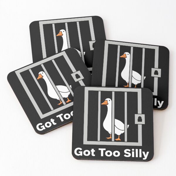Item preview, Got Too Silly - Funny Silly Goose in Jail Meme designed and sold by rafalZielinski.