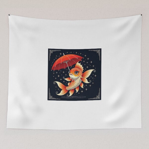 Item preview, A FISH WITH AN UMBRELLA designed and sold by KISHNAY-FASHION.