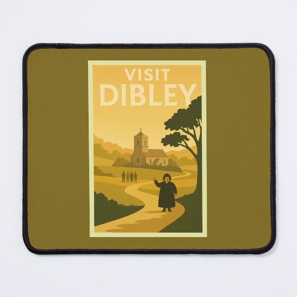 Item preview, The Vicar Welcomes You to Dibley – Retro British TV Travel Poster designed and sold by Deliberate Creations.