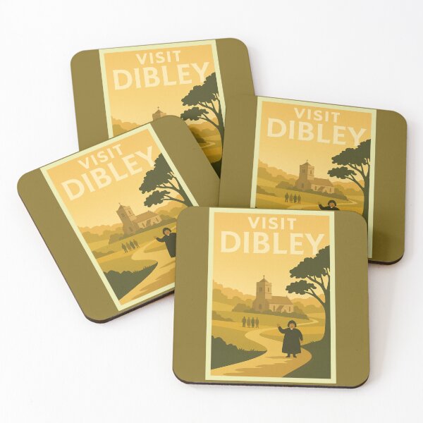 Item preview, The Vicar Welcomes You to Dibley – Retro British TV Travel Poster designed and sold by Deliberate Creations.