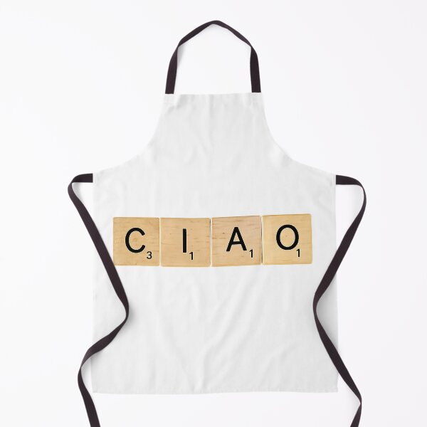 Item preview, CIAO Scrabble Tile – Transparent Italian Word Art for Stickers & Apparel designed and sold by weirdfishes123.