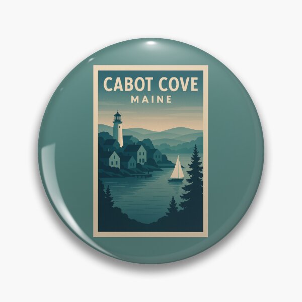 Item preview, Cabot Cove, Maine – Vintage Travel Poster Inspired by Murder, She Wrote designed and sold by Deliberate Creations.