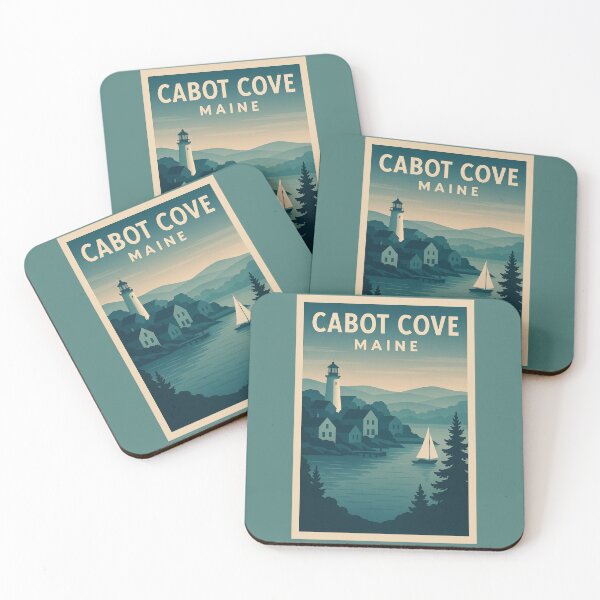 Item preview, Cabot Cove, Maine – Vintage Travel Poster Inspired by Murder, She Wrote designed and sold by Deliberate Creations.
