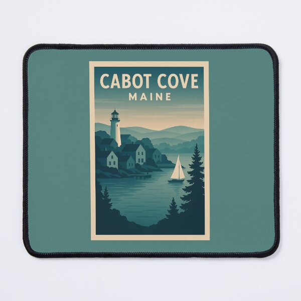 Item preview, Cabot Cove, Maine – Vintage Travel Poster Inspired by Murder, She Wrote designed and sold by Deliberate Creations.