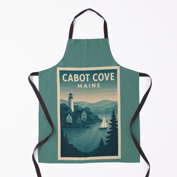 Item preview, Cabot Cove, Maine – Vintage Travel Poster Inspired by Murder, She Wrote designed and sold by Deliberate Creations.