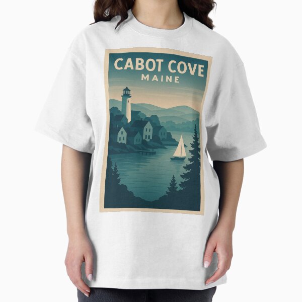 Item preview, Cabot Cove, Maine – Vintage Travel Poster Inspired by Murder, She Wrote designed and sold by Deliberate Creations.