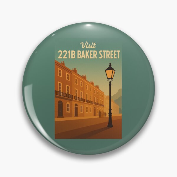 Item preview, Explore 221B Baker Street – Retro Sherlock Holmes Travel Poster designed and sold by Deliberate Creations.
