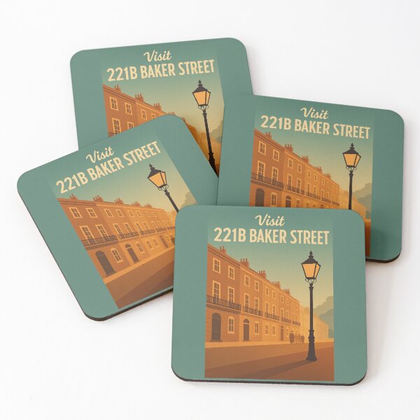 Item preview, Explore 221B Baker Street – Retro Sherlock Holmes Travel Poster designed and sold by Deliberate Creations.