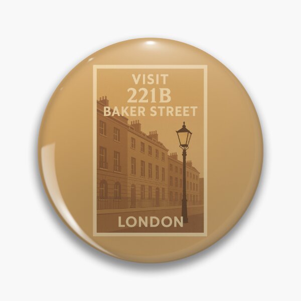 Item preview, Visit 221B Baker Street – Sherlock Holmes Vintage Travel Poster designed and sold by Deliberate Creations.