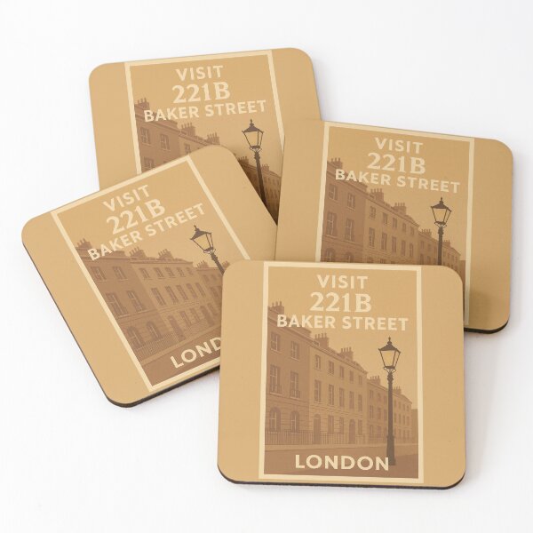 Item preview, Visit 221B Baker Street – Sherlock Holmes Vintage Travel Poster designed and sold by Deliberate Creations.