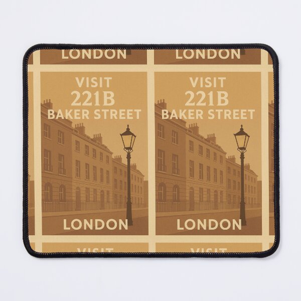 Item preview, Visit 221B Baker Street – Sherlock Holmes Vintage Travel Poster designed and sold by Deliberate Creations.