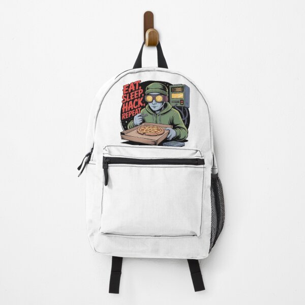 Item preview, Eat Sleep Hack Repeat – Hacker Pizza Design for Nerds designed and sold by einfachdesign.